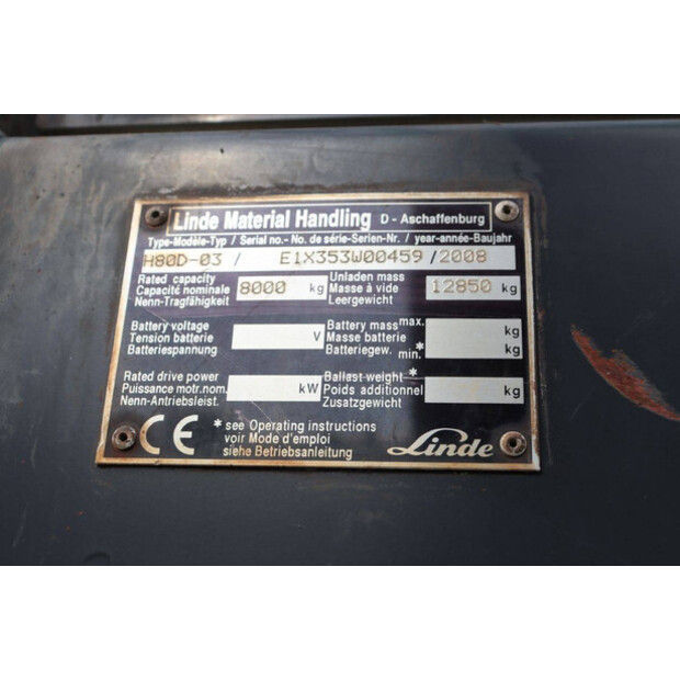 2008 Linde H80D-03-47134301