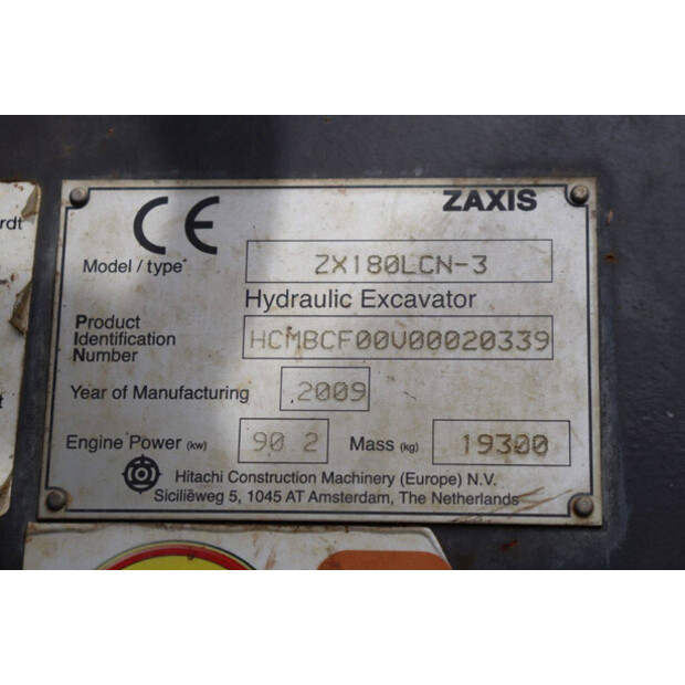 2009 Hitachi ZAXIS 180LCN-47135260