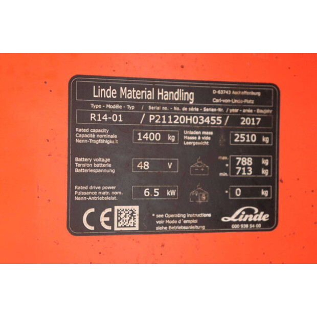 2017 Linde R14-01-47135514