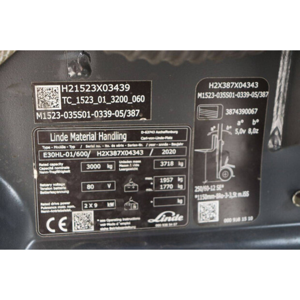 2020 Linde E30HL-01/600-47135547