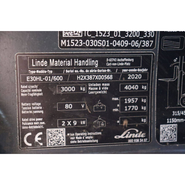2020 Linde E30HL-01/600-47135630