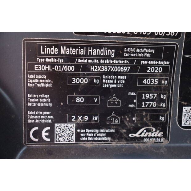 2020 Linde E30HL-01/600-47135660