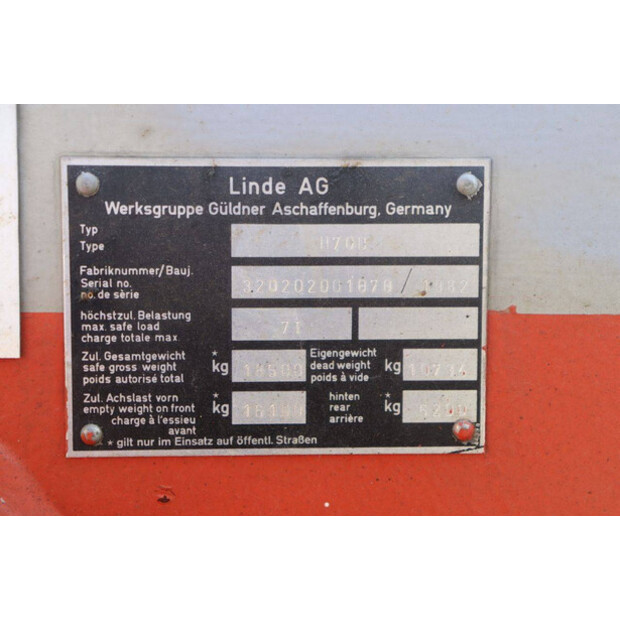 1982 Linde H70D-47137290