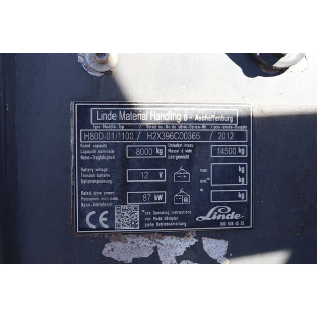 2012 Linde H80D-01/1100-47138311