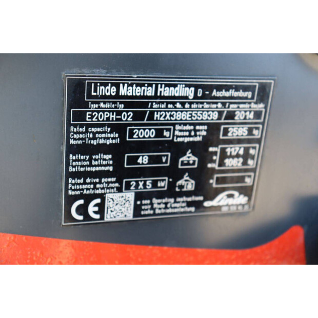 2014 Linde E20PH-02-47138910