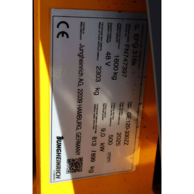 2025 Jungheinrich EFG 316K-47139137