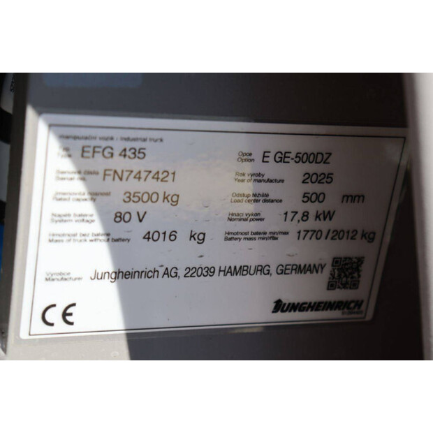 2025 Jungheinrich EFG 435-47139178
