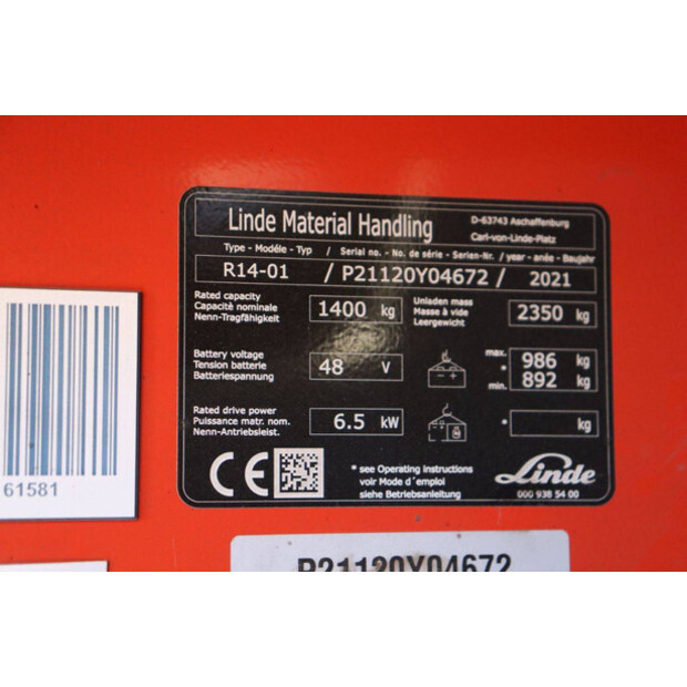 2021 Linde R14-01-47139365