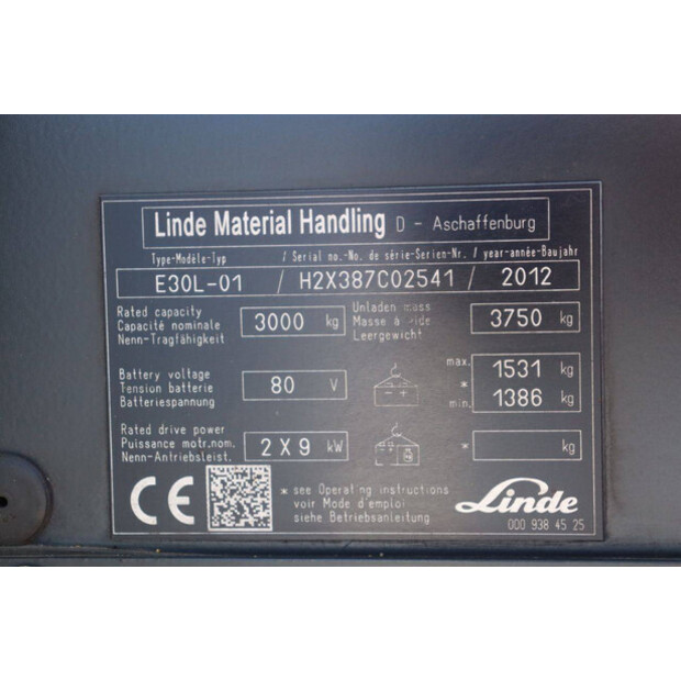 2012 Linde E30L-01-47139702