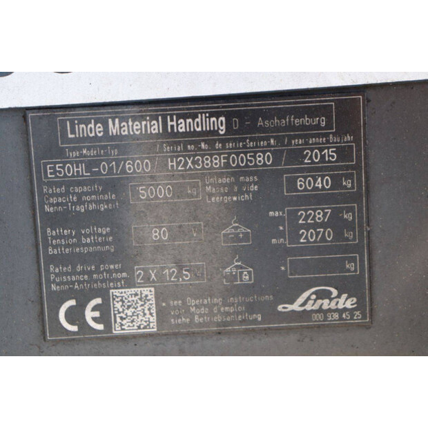 2015 Linde E50HL-01/600-47140645