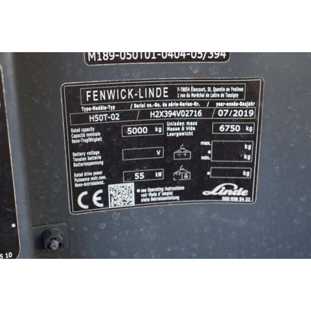 2019 Linde H50T-02-47140943