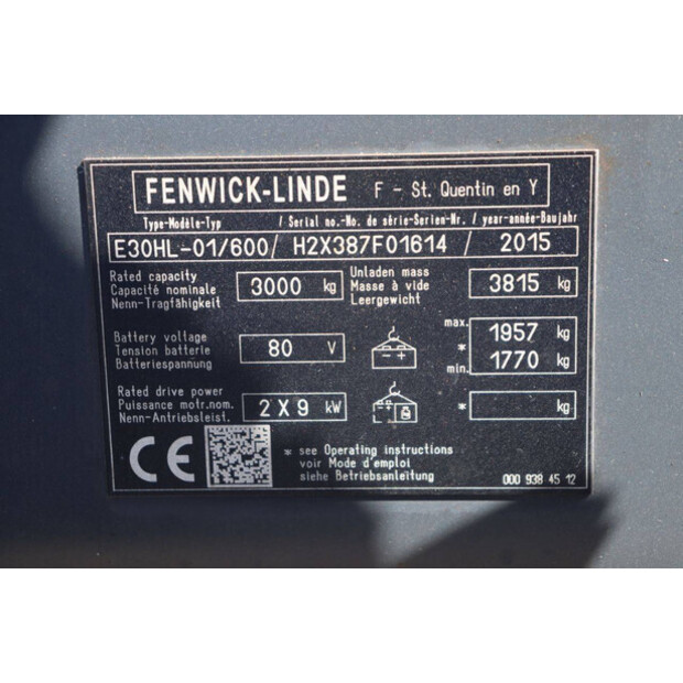 2015 Linde E30HL-01/600-47141578