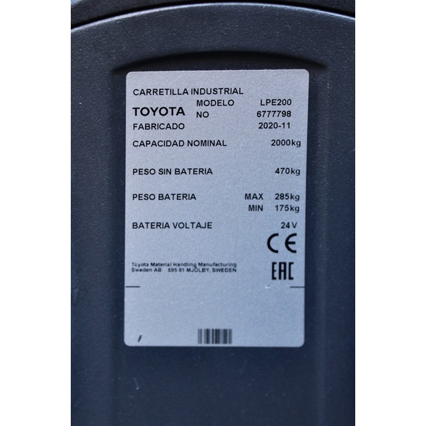 2020 Toyota LPE 200 FRUTERA-47151651