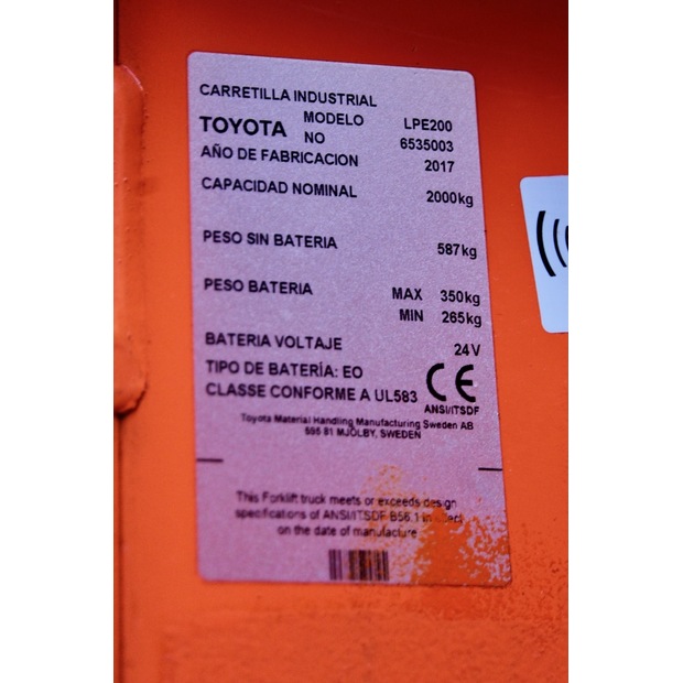2017 BT LPE 200-47152000
