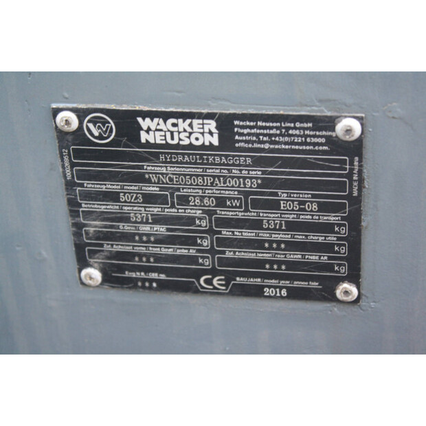 2016 Neuson 50Z3-47185473