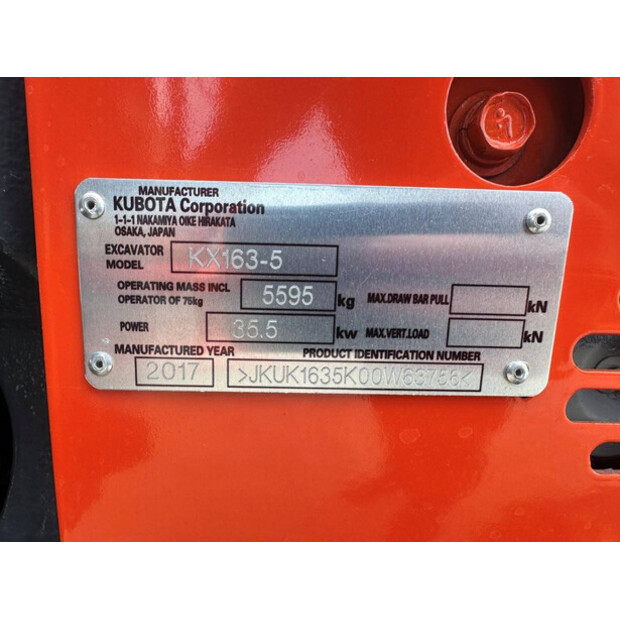 2017 KUBOTA KX163-5-47185824