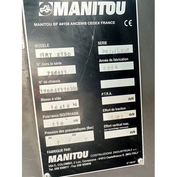 2008 Manitou MRT2150-47186613