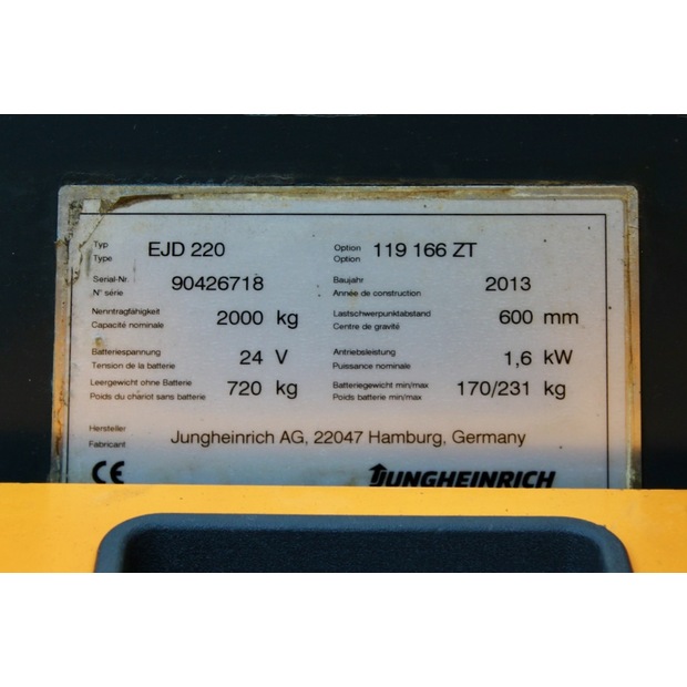 2013 Jungheinrich EJD 220 166 ZT-47198721