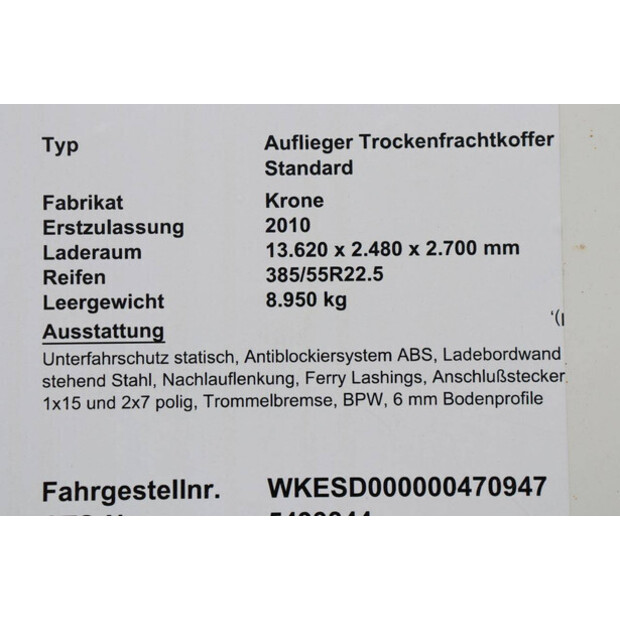 2010 Krone SD-47208156
