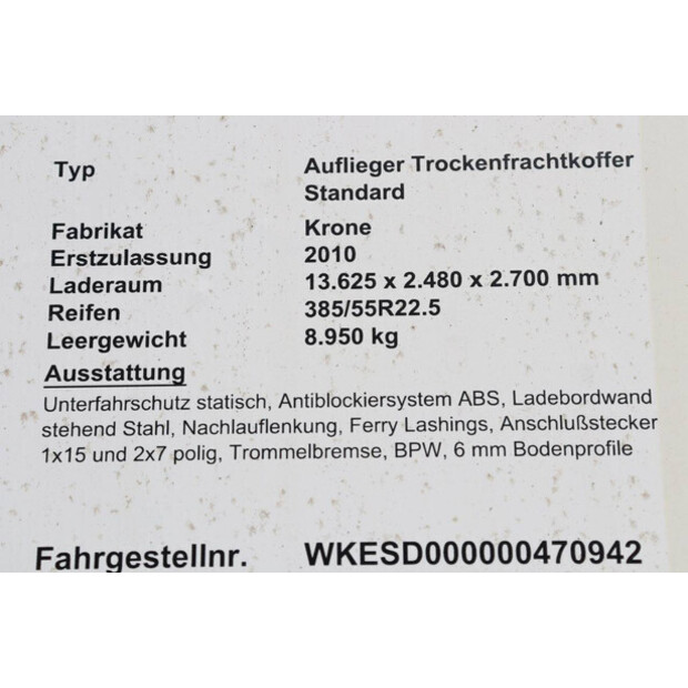 2010 Krone SD-47208627
