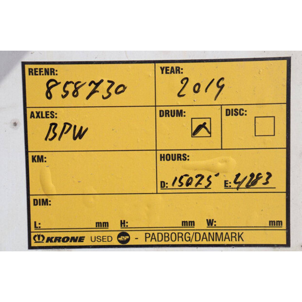 2019 Krone SD-47209214