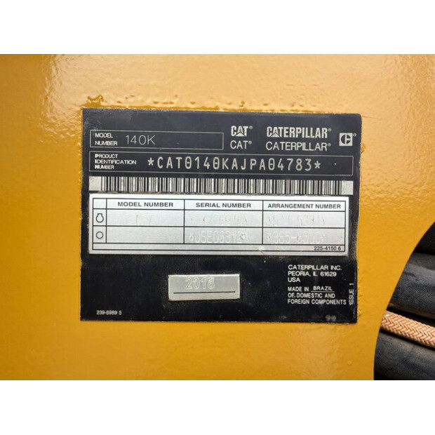 2018 Caterpillar 140K-47226267