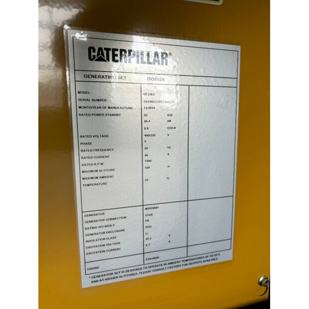 2025 Caterpillar DE33E0-47244555