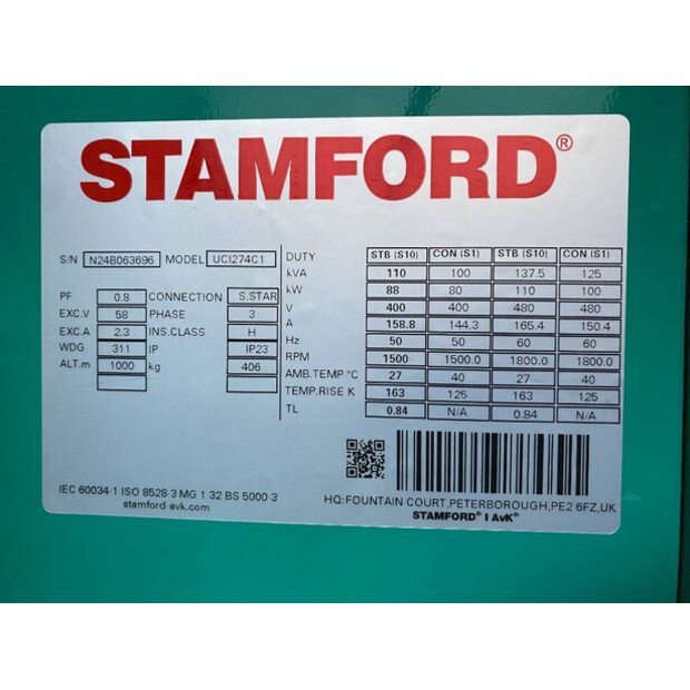 2025 CUMMINS C110D5Q-47244980