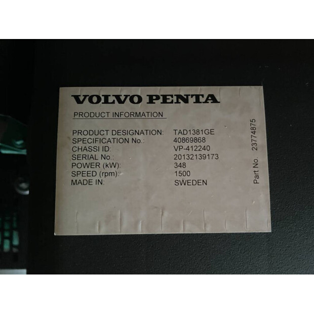 2024 Volvo TAD1381GE-47244994
