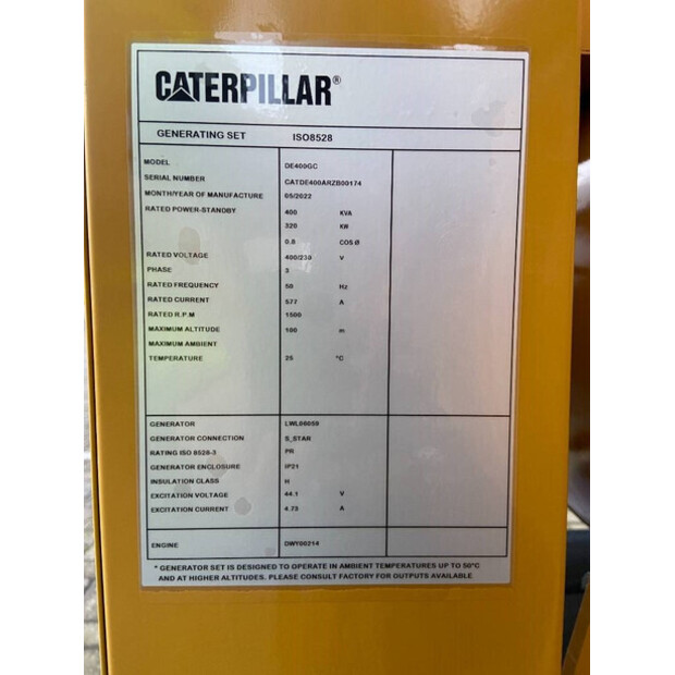2025 Caterpillar DE400GC-47245144