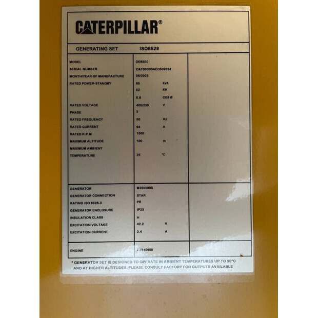 2025 Caterpillar DE65E0-47245365