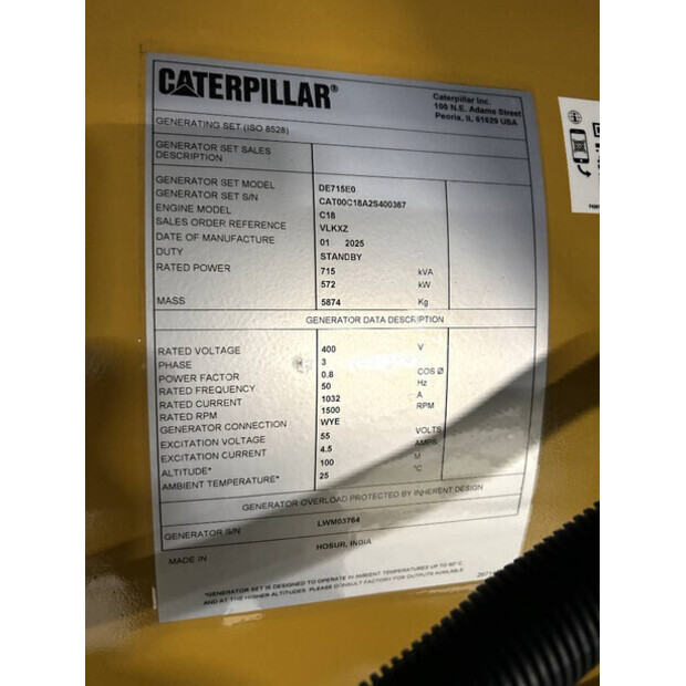 2025 Caterpillar DE715E0-47245928