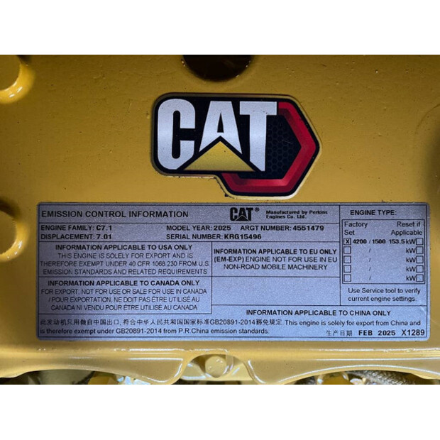 2025 Caterpillar DE165GC-47246154