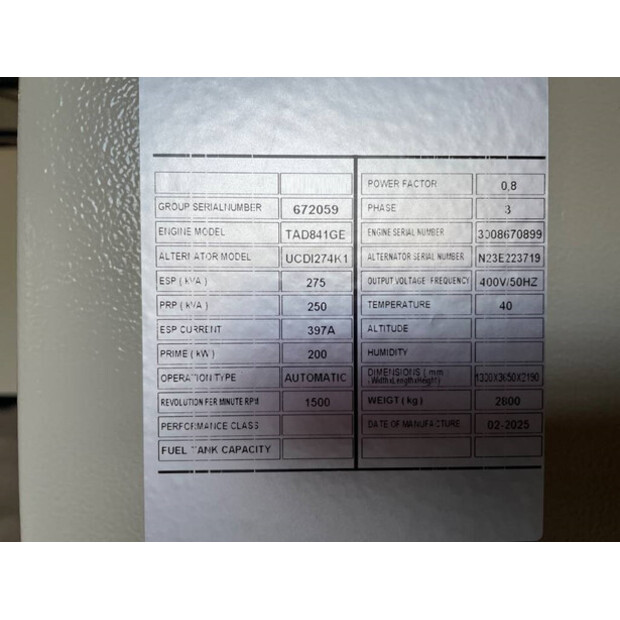2025 Volvo TAD841GE-47247047