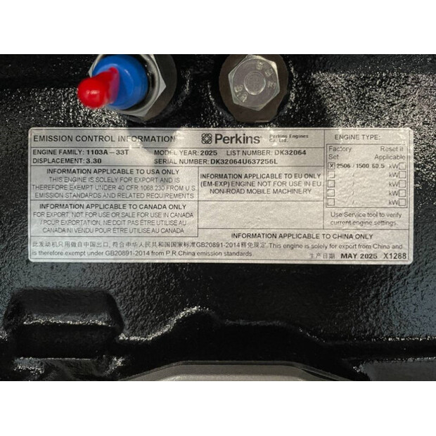 2025 Perkins 1103A-33TG2-47247859