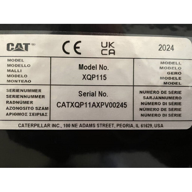 2025 Caterpillar XQP115-47248116