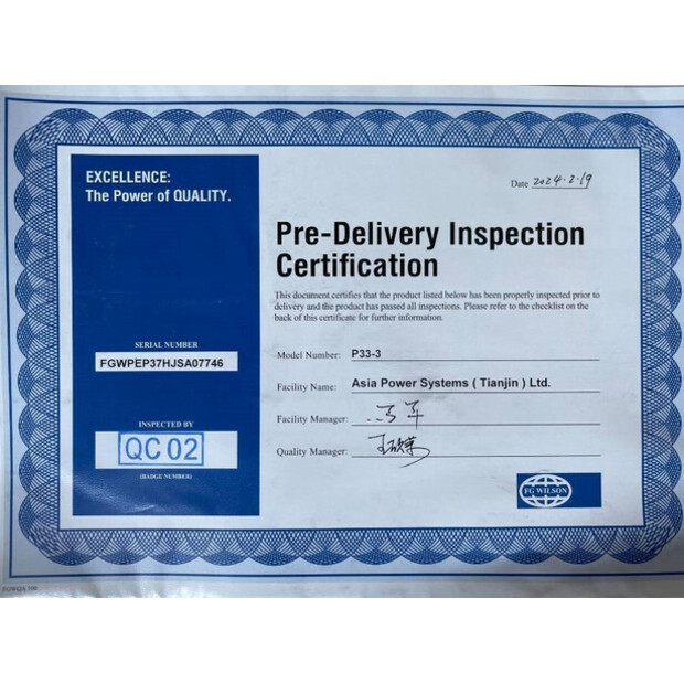 2025 FG Wilson P33-3-47248345