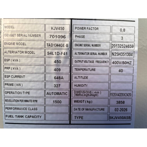 2026 Volvo TAD1344GE-47248530