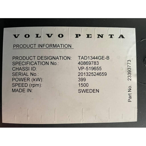 2026 Volvo TAD1344GE-47248540