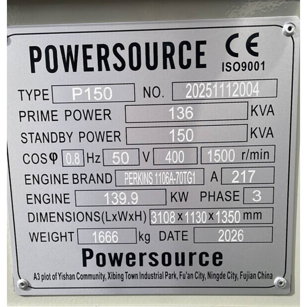 2026 Perkins 1106A-70TG1-47248606