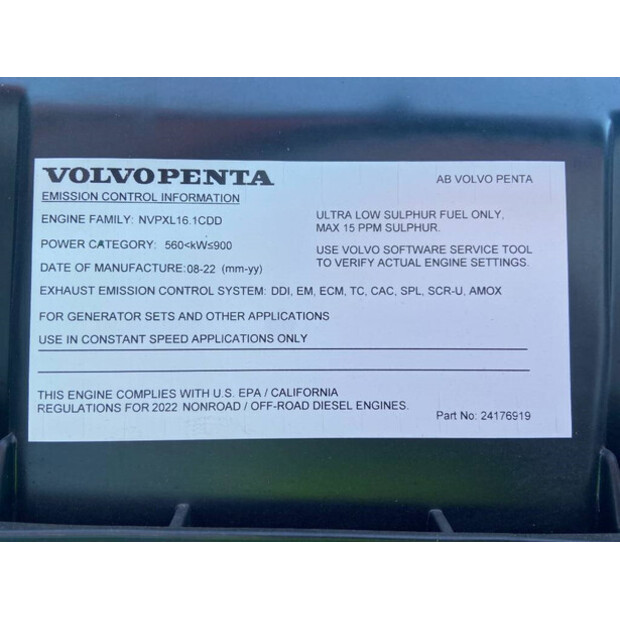 2024 Volvo TWD1683GE-SV-47248795