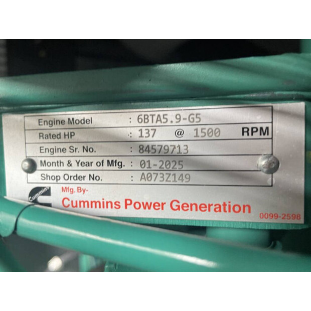 2026 CUMMINS C110D5Q-47249069