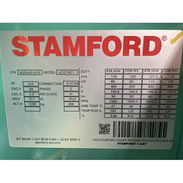 2026 CUMMINS C110D5Q-47249073