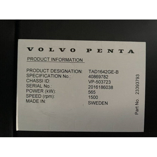 2025 Volvo TAD1642GE-47249190
