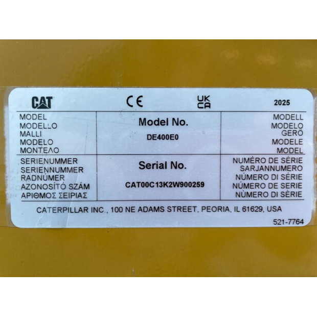 2025 Caterpillar DE400E0 - C13-47249562