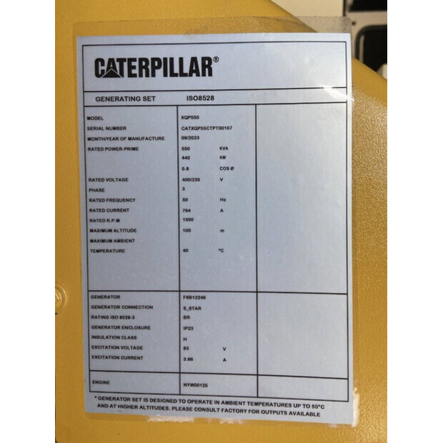 2025 Caterpillar XQP550-47249797