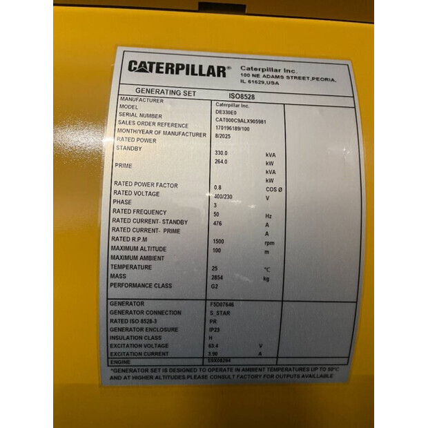 2025 Caterpillar DE330E0 - C9-47249988