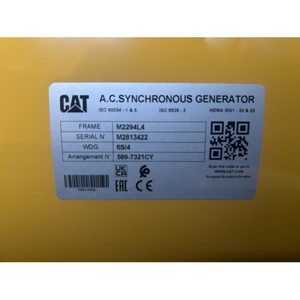 2025 Caterpillar DE200E0 - 200 kVA Generator - DPX-18017-47250148