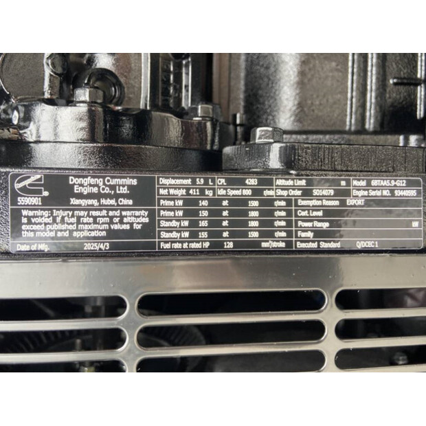 2025 CUMMINS 6BTAA5.9-G12-47250299