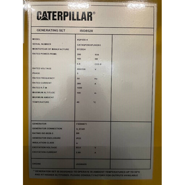 2025 Caterpillar XQP200-47250409